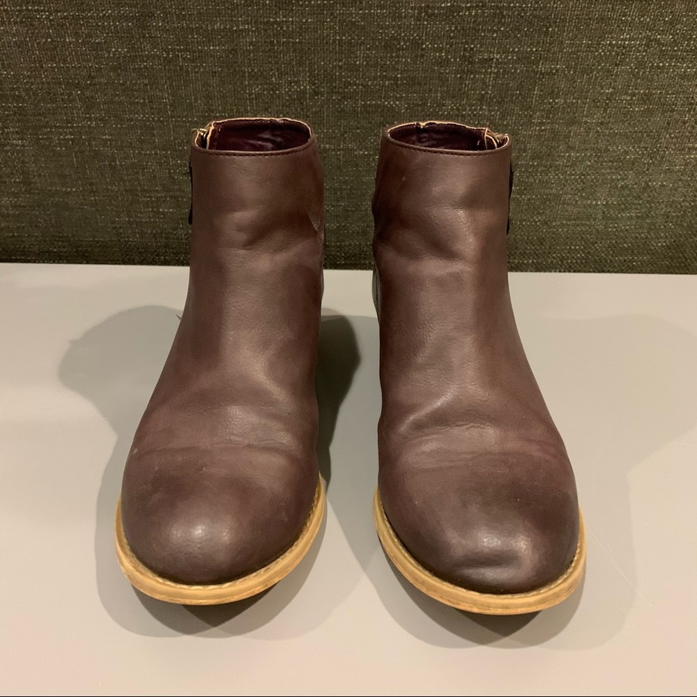 Cute Brown Booties Kids 4.5